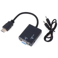 HDMI To VGA Adapter Cable HDMI VGA Converter Cable Support 1080P With Audio Cable For HDTV XBOX PS3 Laptop TV Box Adapters