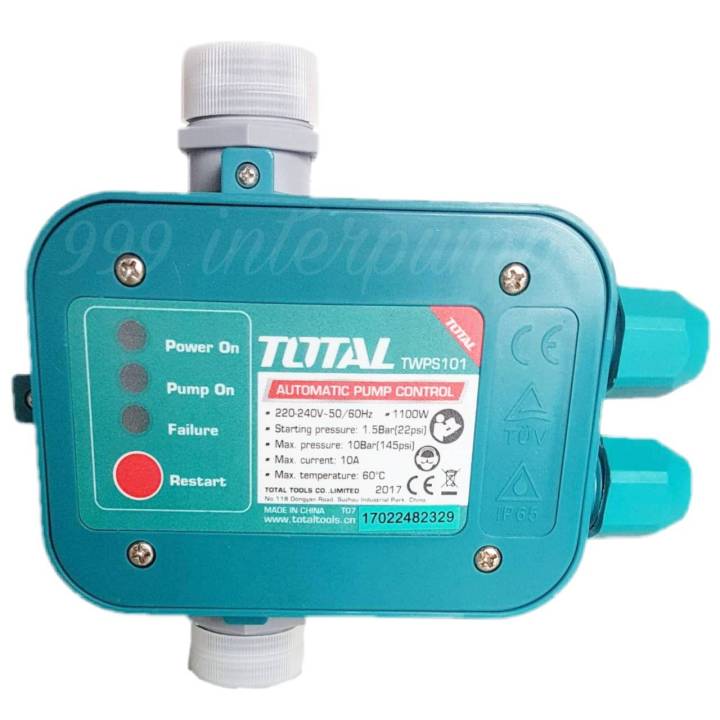 total-twps-101-สวิทซ์ควบคุมปั๊มน้ำอัตโนมัติ-อุปกรณ์ควบคุมแรงดันปั๊มน้ำแรงดันไฟฟ้า-automatic-pump-control-pressure-control
