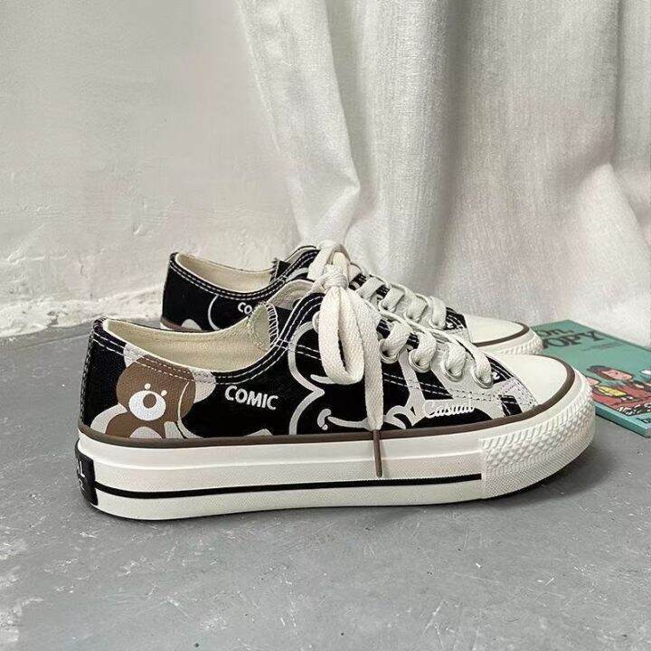 little-bear-canvas-shoes-low-male-ulzzang-joker-for-graffiti-in-2021-new-age-season-board-shoes-ins-tide