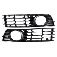 1 pair Fog Light Grille Front Lower Left Right Grid Grille for Audi A4 B6 Sedan 02-05