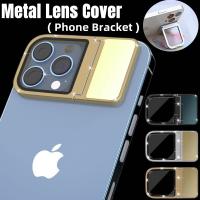 Camera Protector Holder For iPhone 14 Pro Max Metal Lens Cover+Glass For iPhone 12 Pro Max 13 Mini 14 13 Pro Max Phone Bracket  Screen Protectors