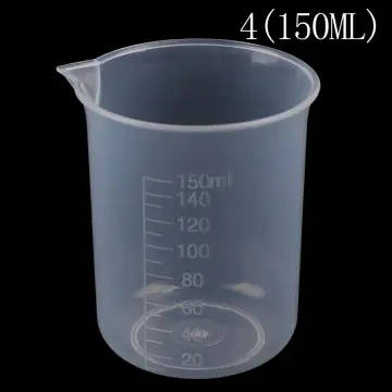 4Pcs/set 5ml/10ml/25ml/50ml Glass Beaker Pyrex Beaker Lab