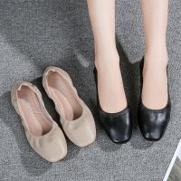 Foldable Ballet Shoes Female2019New Spring Pumps Comfortable Shoes Shallow Mouth Women Soft Bottom Korean Style All-Matching Flat Shoes plus Size