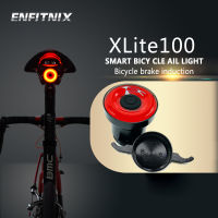 ENFITNIX ไฟท้ายจักรยานเซ็นเซอร์อัจฉริยะไฟเบรค Usb Xlite100จักรยานบนถนน MTB ด้านหลังไฟท้าย