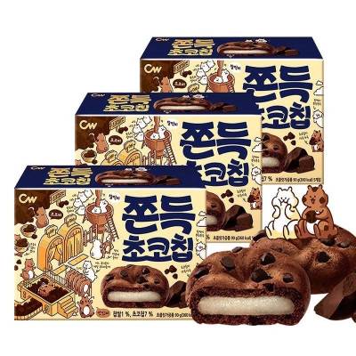 [พร้อมส่ง] Tokpokki Korean Chocochip 5P คุกกี้ต๊อก เกาหลี  (1 กล่อง / 5 ชิ้น)