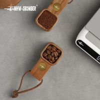 MHW-3BOMBER Wooden Coffee Spoons Coffee Measuring Scoop for Ground 10g Beans Tea Sugar Delicate Home Barista Accessories Electrical Connectors