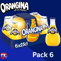 Orangina 250ml ออเรนจิน่า น้ำส้ม อัดก๊าซ น้ำผลไม้ รสส้ม 250มล. แพ็ก6 ขวด