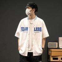 เสื้อฤดูร้อนแขนสั้นเสื้อแบบหลวมชาย