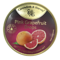 ลูกอมผลไม้รสส้มสีเลือด Cavendish &amp; harvey pink grapefruit drops 1 กล่อง