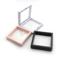 Transparent PE Film Display Box Nail Boxes For Packaging Accessories Rings Earrings Storage Box Pink Black White Wholesale Bulk