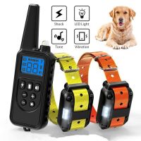 800M Electric Dog Training Collar Pet Remote Control Waterproof Rechargeable With LCD Display For All Size Shock Vibration Sound