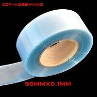 90mm 90mmX0.1mm Transparent Clear PVC Heat Shrink Tube For RC LiPO NiMH NiCd Battery Shrinking Case Shealth Housing