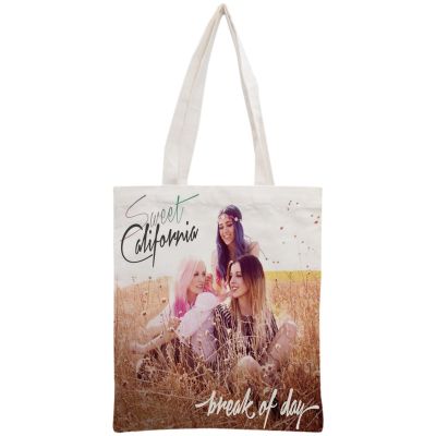 【CW】 Custom Tote Reusable Handbag Shoulder Cotton Canvas Shopping Customize your image