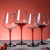 Household high-end red wine glass crystal light luxury Burgundy goblet set top