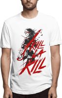 Geamla Anime Kill La Kill T Shirt Mens Summer Casual Round Neckline Short Sleeve Tshirt Vest