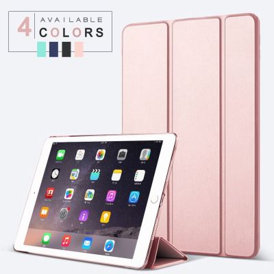 （A LOVABLE）สำหรับ Funda iPad Air 1 2 9.7 39; 39; เคส2013 2014ฝาพับแม่เหล็กสำหรับ iPad Air1 Air2 A1566 A1567 A1475เคสอัจฉริยะด้านหลังโปร่งใส