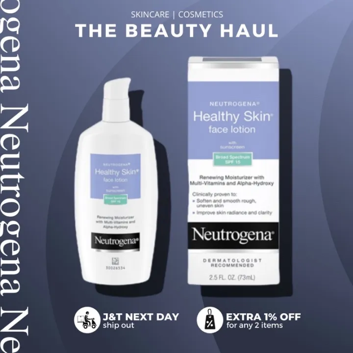Neutrogena Healthy Skin Renewing Face Lotion With MultiVitamins, Alpha Hydroxy Acid and SPF 15