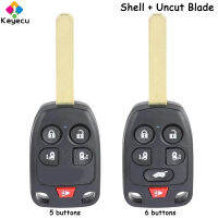 KEYECU รีโมทคอนลรถ Key Shell Case 5 6ปุ่มสำหรับ Honda Odyssey 2011 2012 2013 2014 Fob FCC ID: N5F-A04TAA