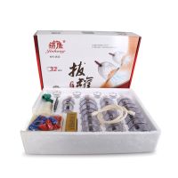 32Pcs Massage Vacuum Cupping Therapy Set Thicker Magnetic Aspirating Cupping Cans Acupuncture Massage Suction Cup With Tube Jars
