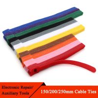 50/100Pcs 150 200 250mm Releasable Cable Ties Plastics Fastening Reusable Cable tie Straps Nylon  Wrap Zip Bundle Bandage Ties Cable Management