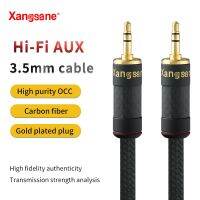 【YF】 xangsane HIFI 3.5 aux cable car 5N OCC oxygen-free copper mobile phone audio male-to-male connection