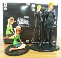 【SALE】 psychcorera1986 2ชิ้น/เซ็ต OP Sanji &amp; Nami ร้องไห้ฉากคลาสสิก Ver. Luffy Zoro Usopp Chopper PVC ตุ๊กตาขยับแขนขาได้ OP ของเล่นรุ่น14/8Cm