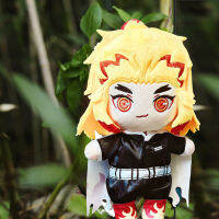 23เซนติเมตร9นิ้ว Poseable ปีศาจฆ่าเสื้อผ้าตุ๊กตาตุ๊กตาเปลี่ยน Rengoku Kyoujurou รูป Plushie อะนิเมะมังงะ Merch การ์ตูนของขวัญ