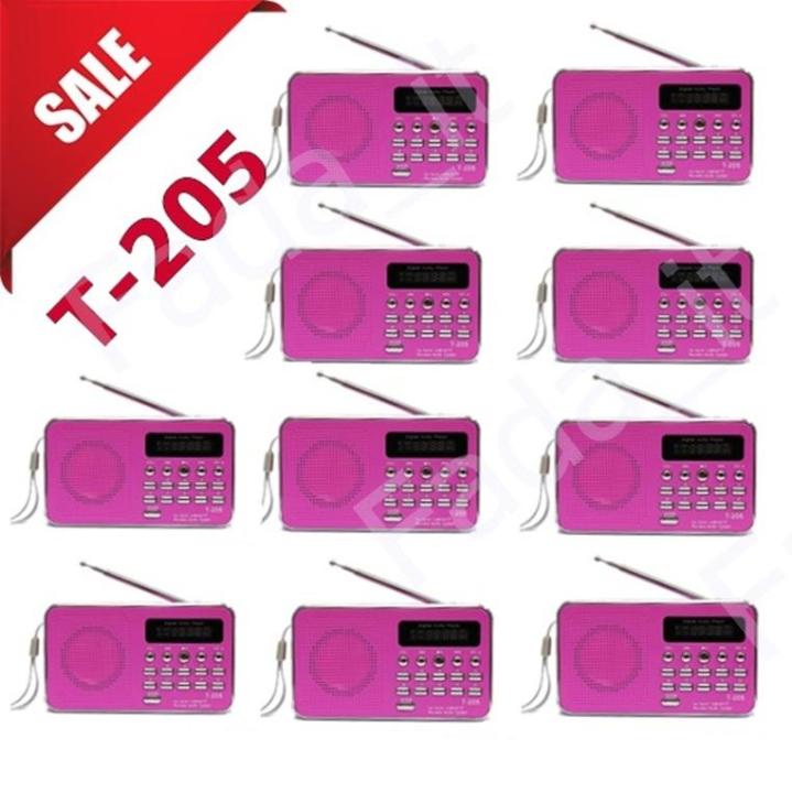 10เครื่อง-ลำโพงวิทยุ-ลำโพง-mp3-usb-sd-card-micro-sd-card-รุ่นt-205หรือl-938