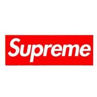 สติกเกอร์ supreme สีสด ชัด กันน้ำ 18.5x6.3 cm