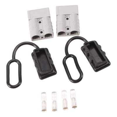 50A 1/0 AWG Battery Connection Harness Plug Connector Winch Plug Quick Disconnect for UPS Battery Pack Trailer Forklift