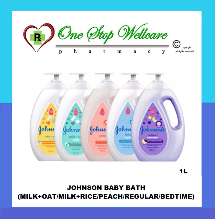 JOHNSON'S BABY BATH (MILK+OATS/MILK+RICE/PEACH/REGULAR/BEDTIME) 1L Lazada