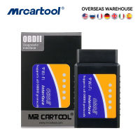 MR cartool รถ OBD2 II ODB2 ELM 327 EML 327 V1.5 WiFi บลูทูธ ELM327เครื่องสแกนเนอร์อัตโนมัติ DIA เครื่องมือวิเคราะห์สำหรับ Android iOS ศัพท์