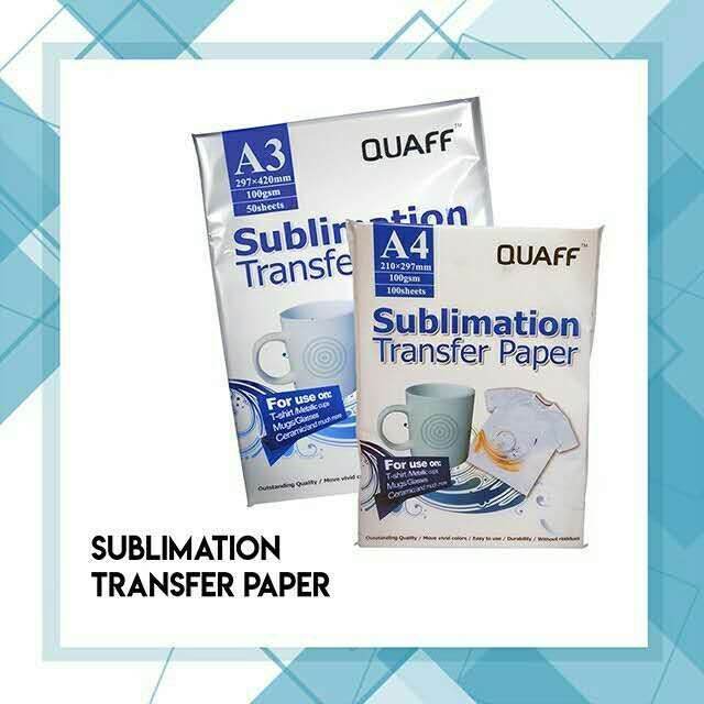 QUAFF SUBLIMATION TRANSFER PAPER A4/A3 Lazada PH