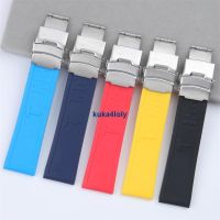 Suitable For 24Mm Silicone Rubber Watch Strap Alternative Braun Breitling Challenger Avengers Blackbird 22Mm 0705