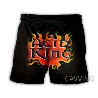 การพิมพ์ 3D Acid King Rock Summer Beach Shorts สตรีทแวร์กางเกงขาสั้นแบบสบาย ๆ กางเกงขาสั้นกีฬา XS-5XL