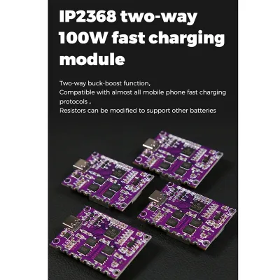 IP2368 Bidirectional 100W Fast Charging Module Buck-Boost Type-C Interface Lithium Battery Power Fast Charging Board