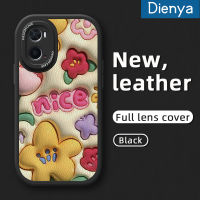 Dienya เคสสำหรับ A96 OPPO เคส A36 A76ลายดอกไม้สวยเคสมือถือกันกระแทกซิลิโคนนิ่มเคสใส่โทรศัพท์หนังป้องกันการตกพร้อมเคสป้องกันกล้องเลนส์คลุมทั้งหมด