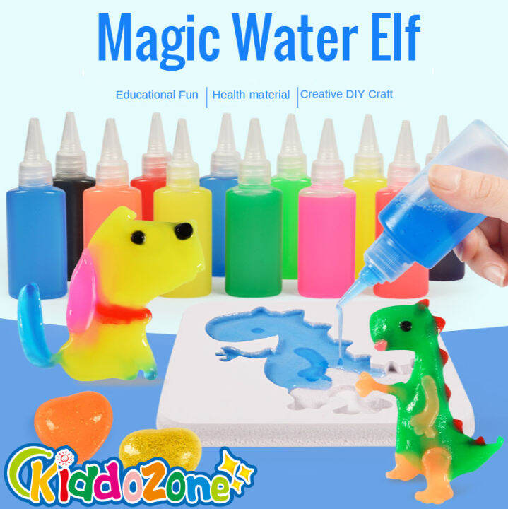 KiddoZone Magic Water Elf Fuse Beads Slime Gel Toys Aqua Angel To Magic ...