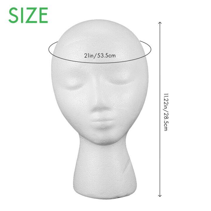 foam-mannequin-wig-head-display-hat-cap-wig-holder-white-foam-head