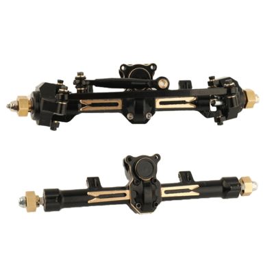 Brass Front and Rear Axle Brass Easy to Use for Axial SCX24 Gladiator JLU Bronco Deadbolt 1/24 RC Crawler Car Upgrades Parts