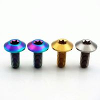 1Piece Torx Titanium Screws Ti Bolts M5 x 15 / M6 x 12 15 20 Motorcycle Shell Fastener for Exhaust pipe WindshieldDecoration