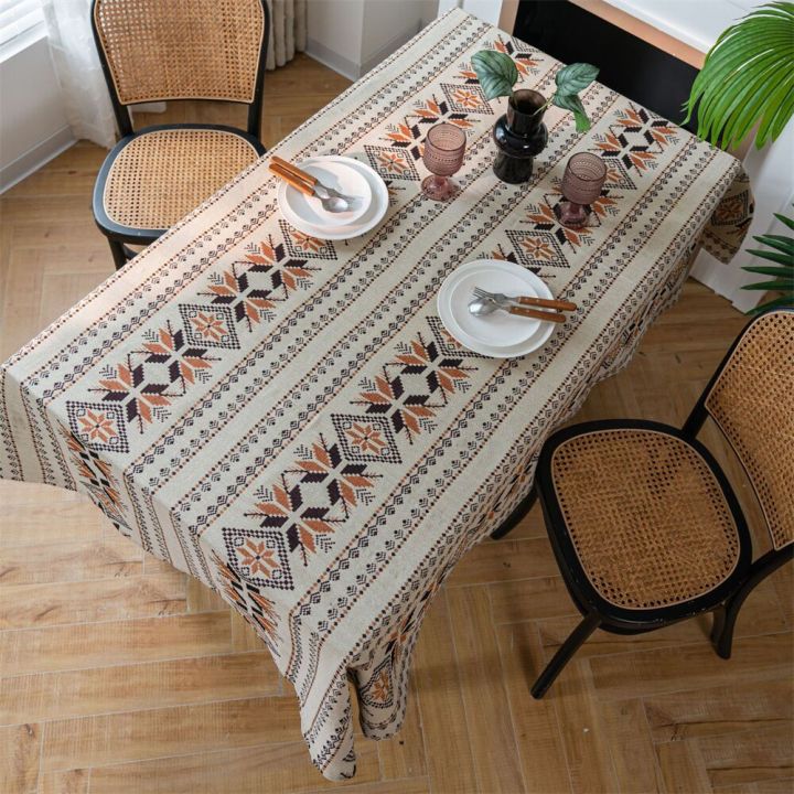 vintage-american-oil-painting-style-snowflake-jacquard-tablecloth-household-tassel-dining-table-cloth-table-towel-table-cover
