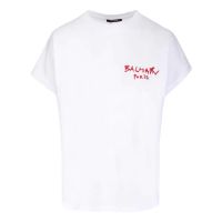 Balmain Tshirt Mens Letter Printed Allmatch Tees 100% Cotton Gildan