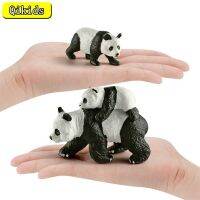 Simulação สัตว์เหมือนจริงตุ๊กตาหมีแพนด้าการตกแต่งบ้าน Brinquedo Panda Modelo Bebê Panda Estatueta AS De Ação De Figuro Edos Educativos Para Crianças