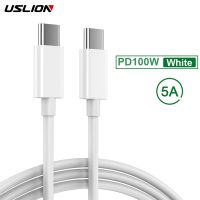 PD 100W USB C ถึง USB สายเคเบิล Type-C 5A ชาร์จอย่างเร็วโอนถ่ายข้อมูลสายเคเบิลสำหรับ Xiaomi Samsung POCO Macbook iPad สายข้อมูลโทรศัพท์3M