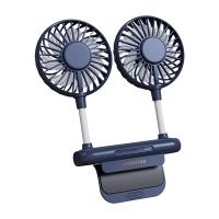 Portable Fan Screen Fan for Office Students Classroom Dormitory Hanging Screen Usb Electric Dual Fan