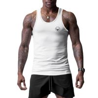 Gym Fitness Sleeveless Men Casual Fashion Street Hip Hop T-shirt Summer Breathable Comfortable Cool Feeling Mesh Slim Tank Tops