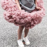 Girl Tutu Skirt Princess Mesh Birthday Party Bow Fashion Summer Girl Clothes Tulip Skirt Baby Skirt Parent-child Wear