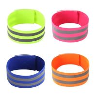 【CW】☋  1pc Reflective Bands Elasticated Wristband Ankle Leg Straps Safety Reflector Tape for Night Walking Biking