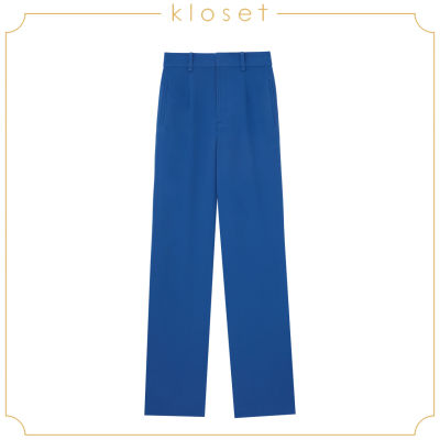 Kloset Pleated Straight Pants(VC23-P002)กางเกงแฟชั่น กางเกงขายาว กางเกงแฟชั่น เสื้อผ้าแฟชั่น
